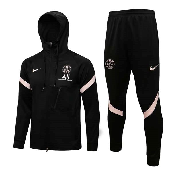 Hoodies PSG 2022 Schwarz Pink